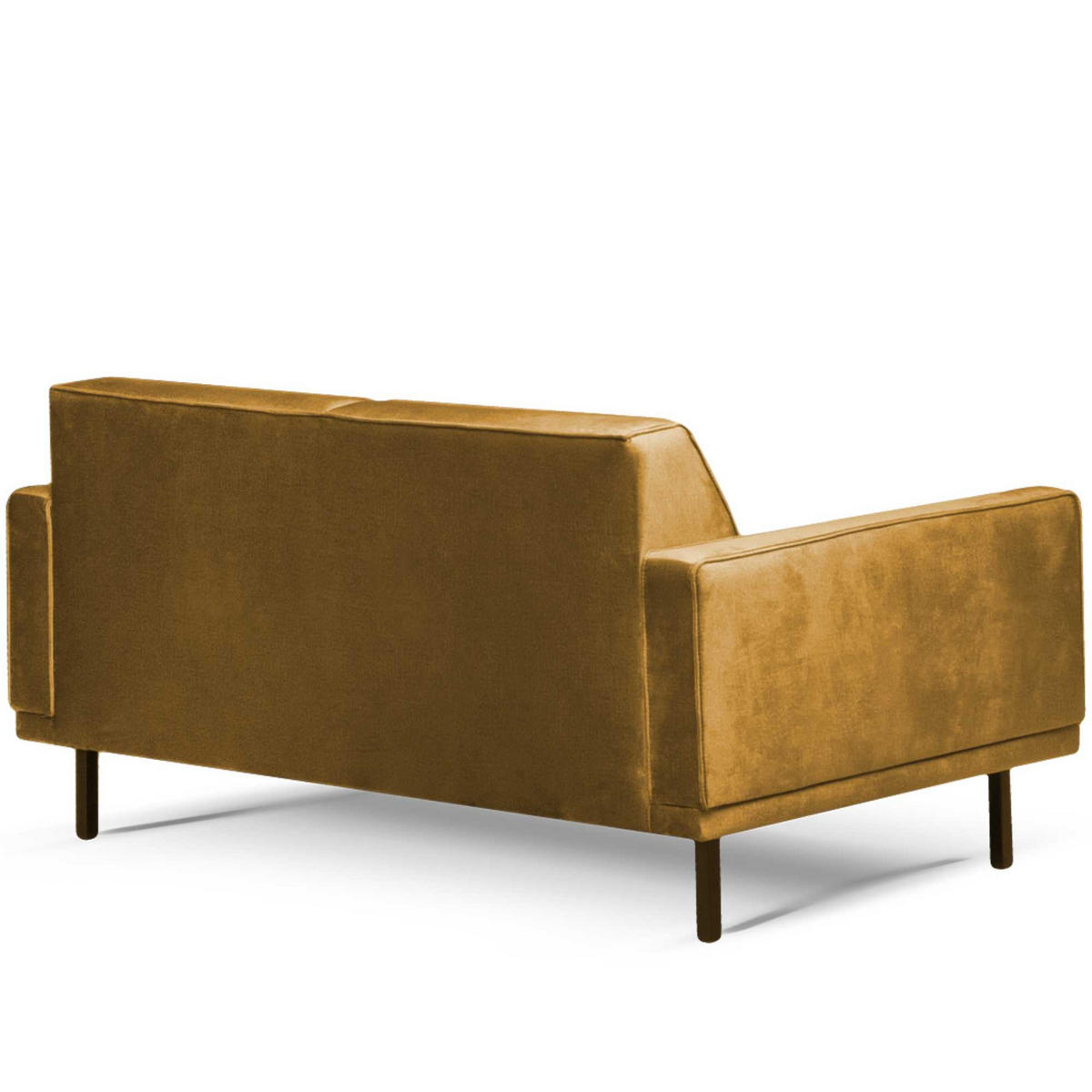 EINZELSOFA BARO 2-Sitzer,Gelb - Gelb, Holz/Textil (150/71/81cm) - KONSIMO®