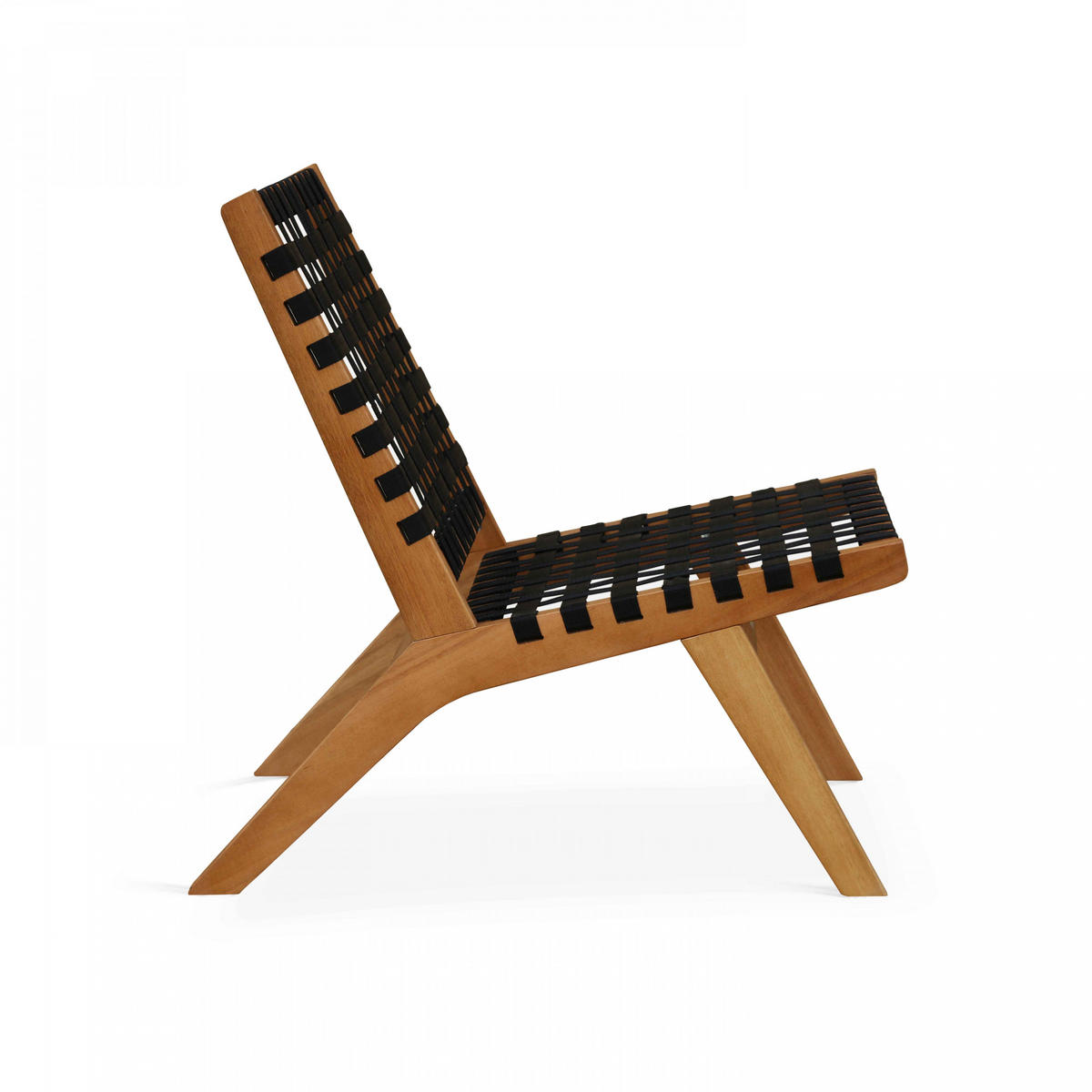 RELAXSESSEL 2-tlg., Schwarz - Schwarz, Holz (80/78/52cm) - Oviala