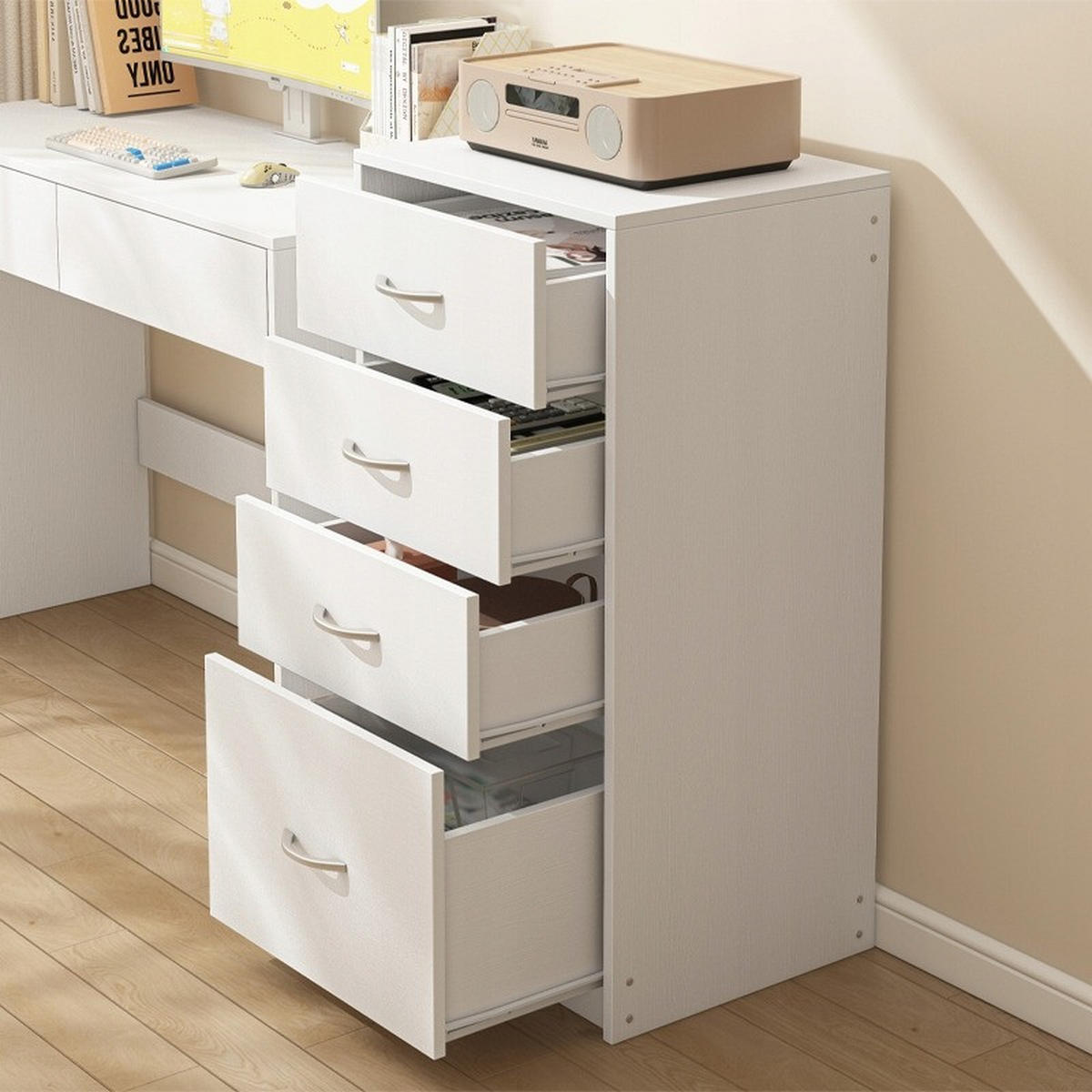 BÜCHERREGAL, weiß 45/35/85 cm - Weiß, Holzwerkstoff (45/85/35cm)