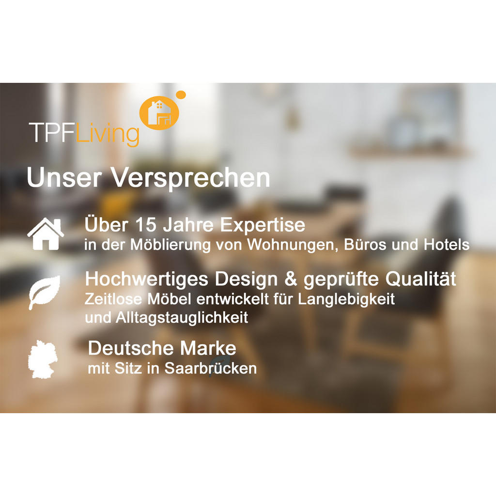 Thumbnail - TPFLiving Besucherstuhl, Orange, Metall, 43x86x45 cm, Arbeitszimmer, Besucherstühle