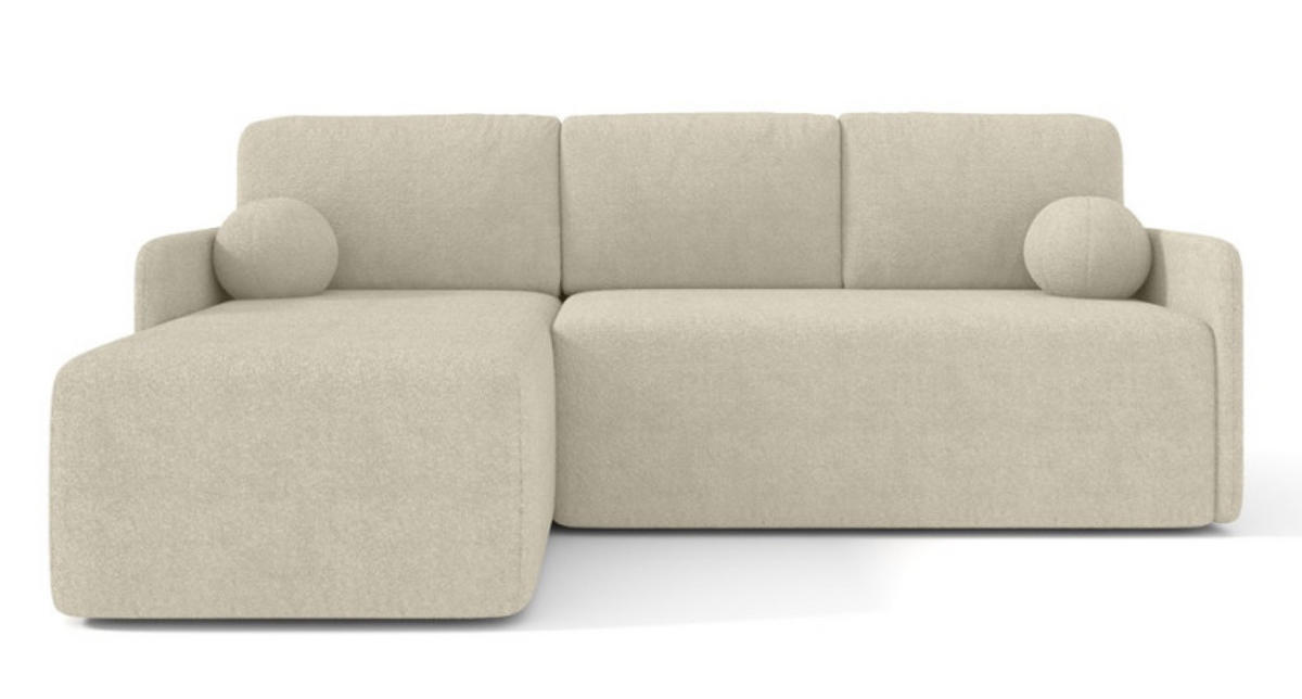 ECKSOFA Beige BLUMEN Boucle Universal - Beige, Textil (212/142cm) - Sepro Meble