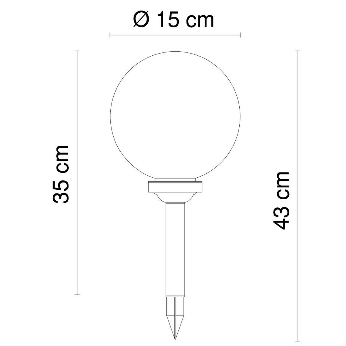 LED AUSSENLEUCHTE Weiß Kunststoff 2er Set - Weiß, Kunststoff (15/15/42.5cm)
