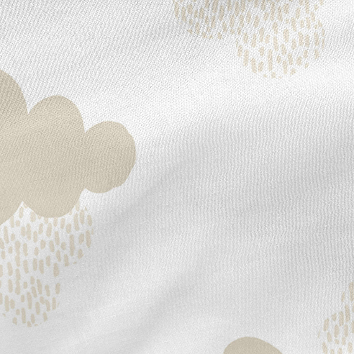 SPANNBETTTUCH clouds 90x200x32 cm beige - Beige, Textil (90/200cm) - Happy Friday
