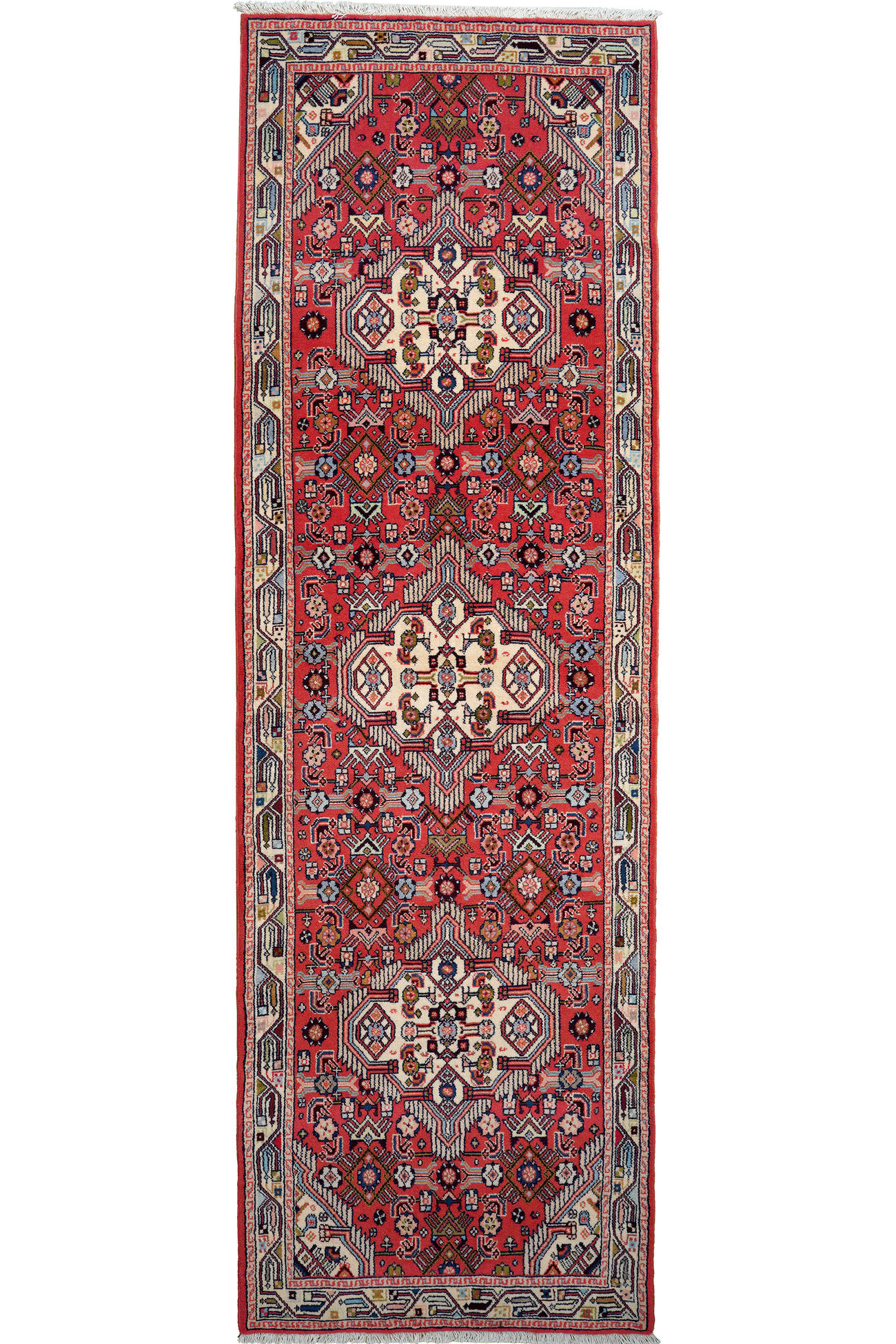 TEPPICH Assadabad Rot 290/89 cm Schurwolle - Rot, Textil (89/290cm) - Looma