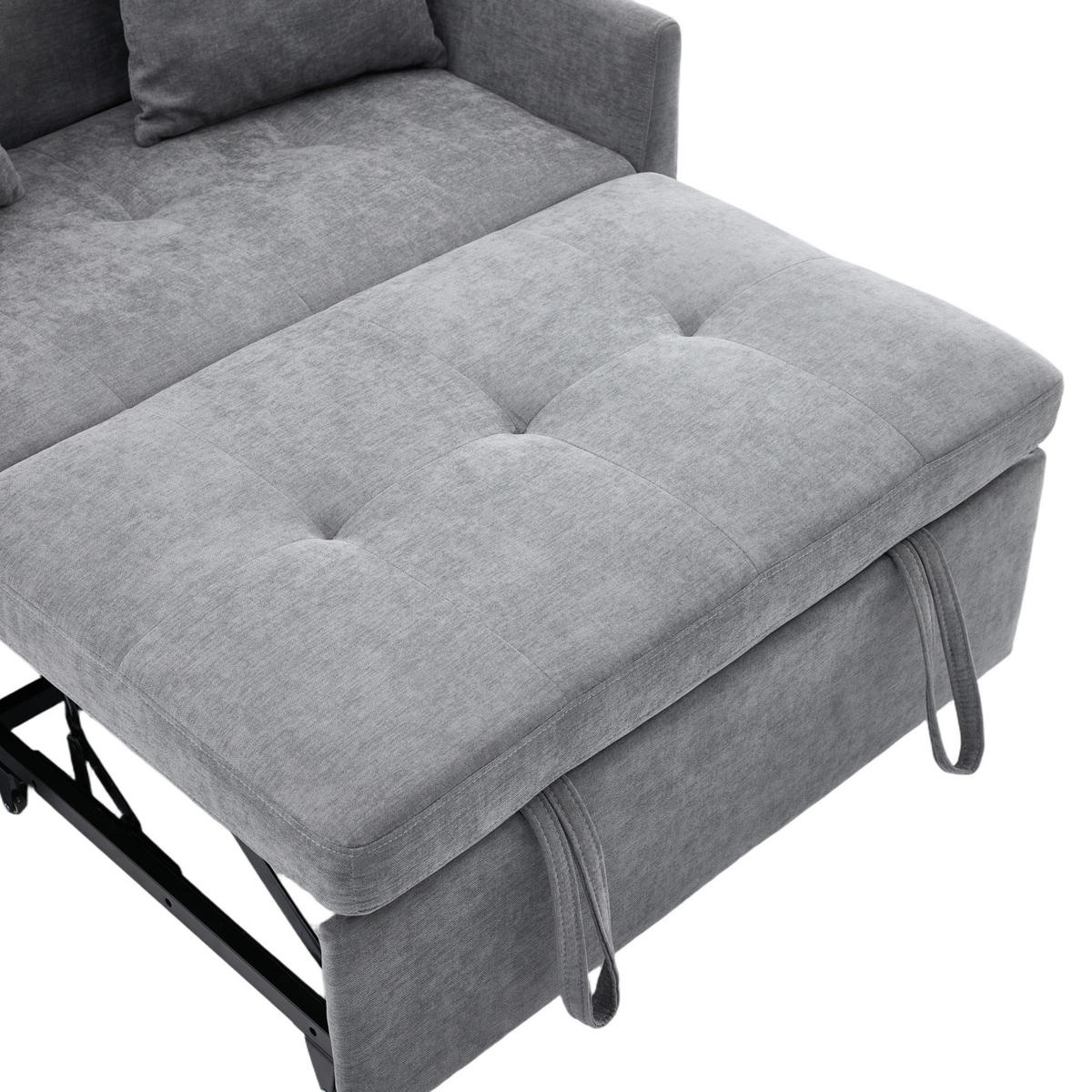 SCHLAFSESSEL DE-35222 mit USB und Tablethalter Grau - Grau, Metall (72/83.5/109cm) - ComfortXL
