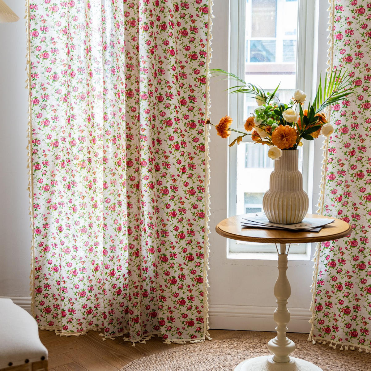 VORHÄNGE – 160 cm hoch x 132 cm breit – zweiteilig - Multicolor, Textil (35/30cm)