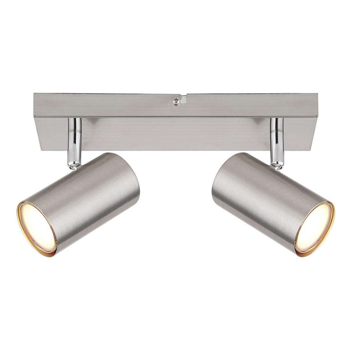 LED DECKENSTRAHLER Robby Metall Silber - Silberfarben, Metall (26/6/12cm) - Globo Lighting