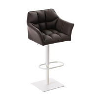 BARHOCKER Damaso 88x64x45 cm braun - Braun, Leder (64/88/45cm) - furnicato