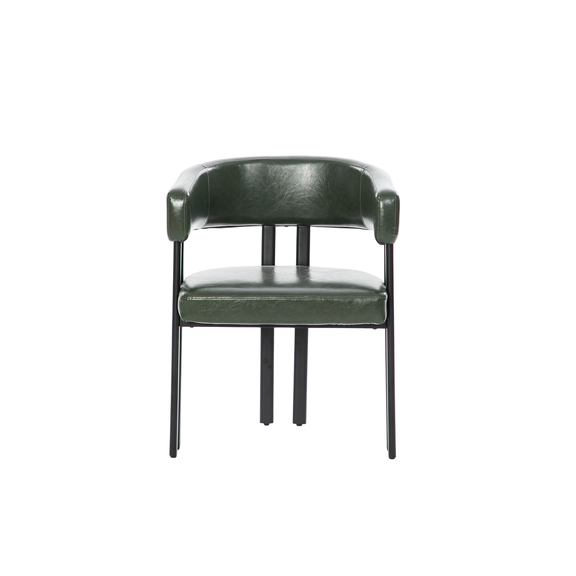 ARMLEHNSTUHL DE-36478 mit Fass-Design Grün - Grün, Metall (54/78/60cm) - ComfortXL