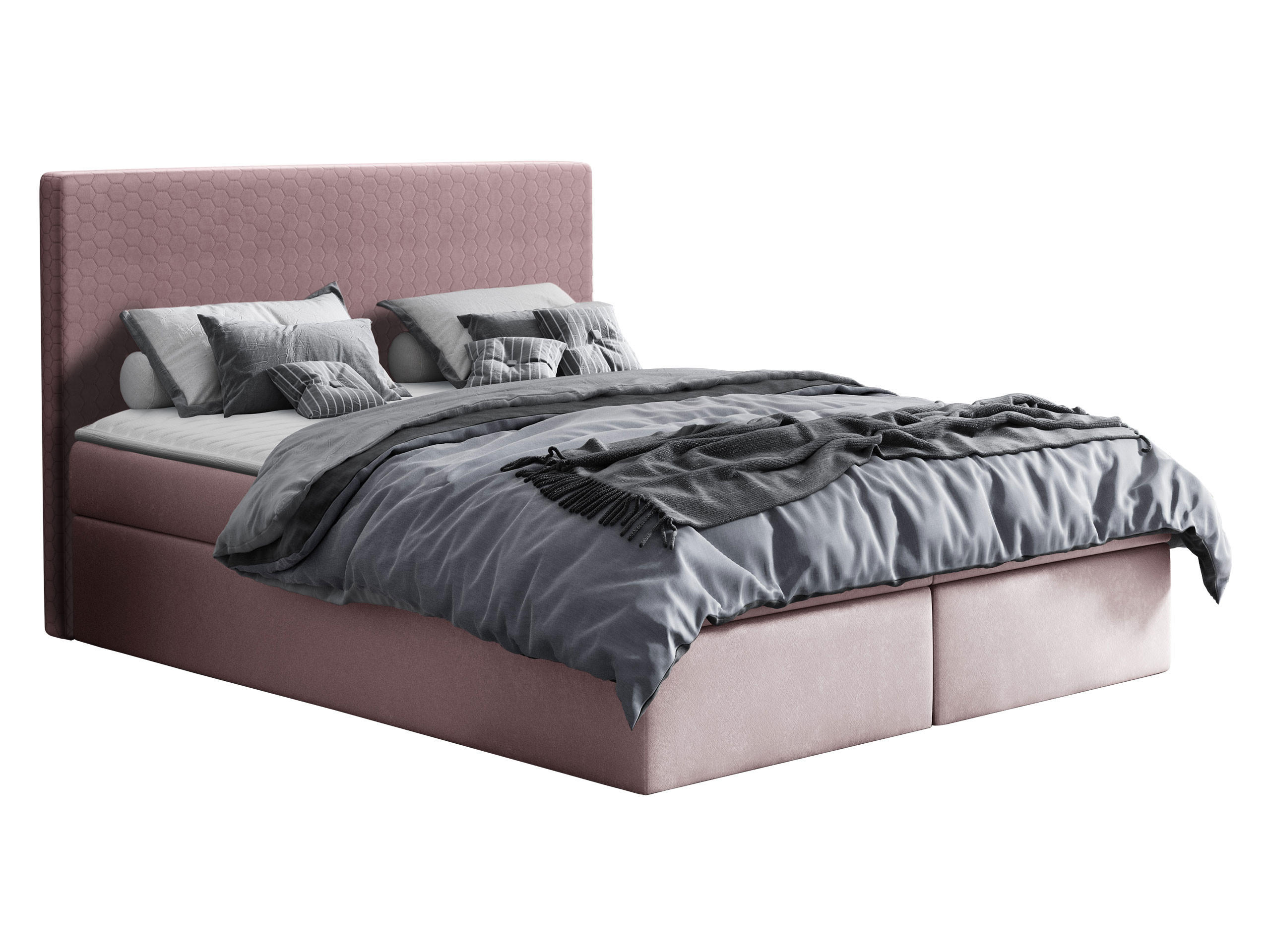 BOXBETT Cosmo - Rosa, Holz (200/200cm) - MIRJAN24