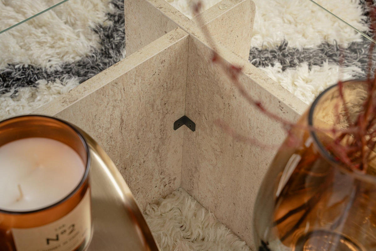 COUCHTISCH flavio beige - Beige, Holz (105/65/30cm) - Habitat Garten