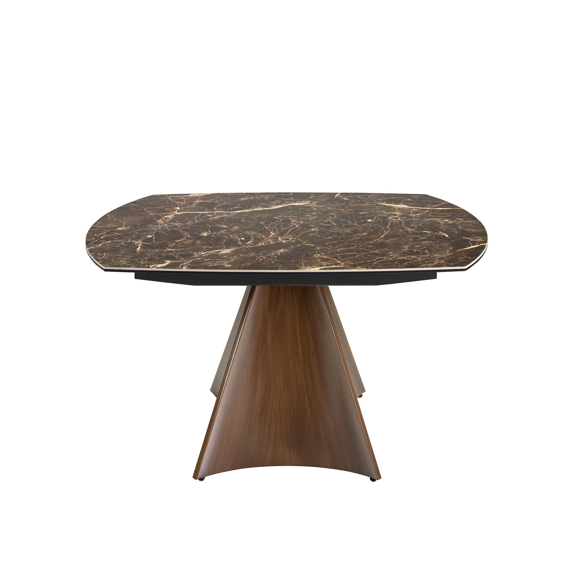 ESSTISCH oval Braun 135/90/75 cm - Braun, Stein (90/135/75cm) - ANGEL CERDA