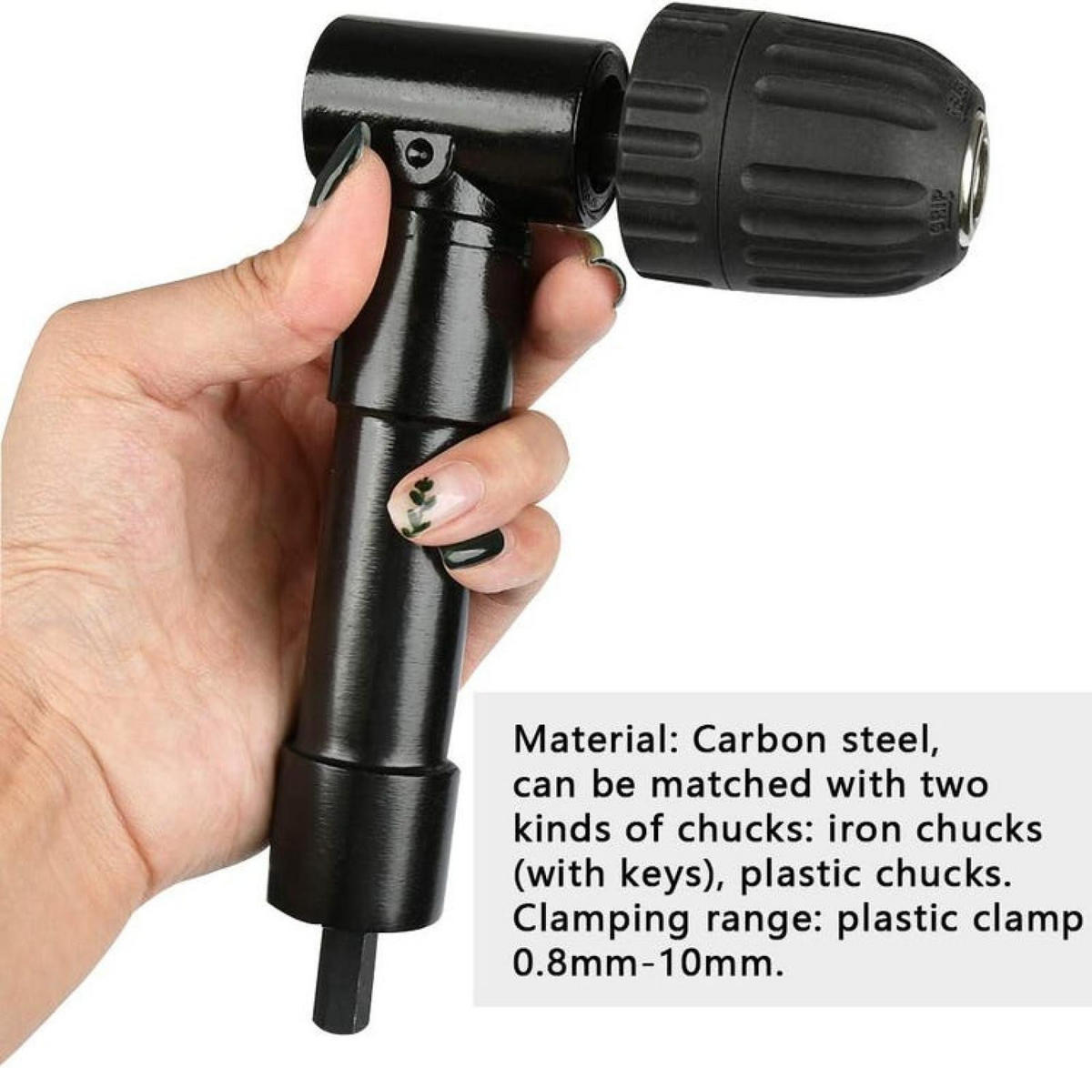 BOHRER - 90° selbstspannend - Schwarz, Metall (15.5/9.7/3.4cm) - DCA