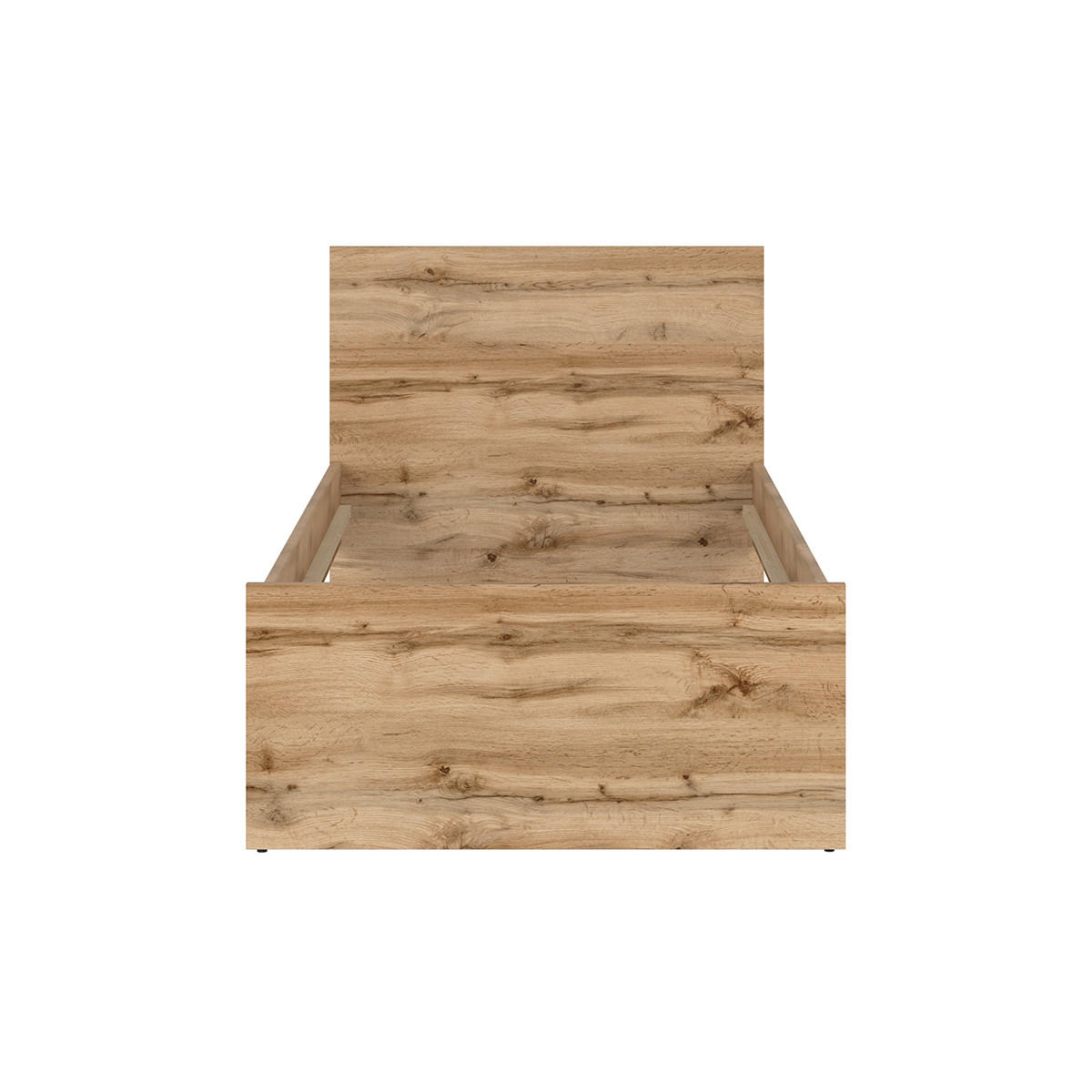 POSTEL 90/200 June Bílá a dřevo - bílá, kompozitní dřevo (90/200cm) - Petits-meubles