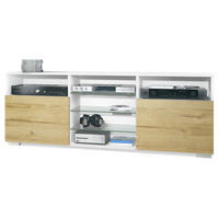 LOWBOARD Granada Front in Eiche Nature - Eichefarben, Holzwerkstoff (146/54/35cm) - Vladon