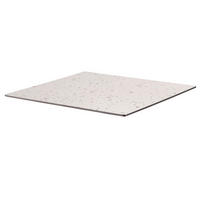 TISCHPLATTE 60 x 60 cm, Terrazzo - Weiß, Kunststoff (60/60/1.25cm) - Oviala
