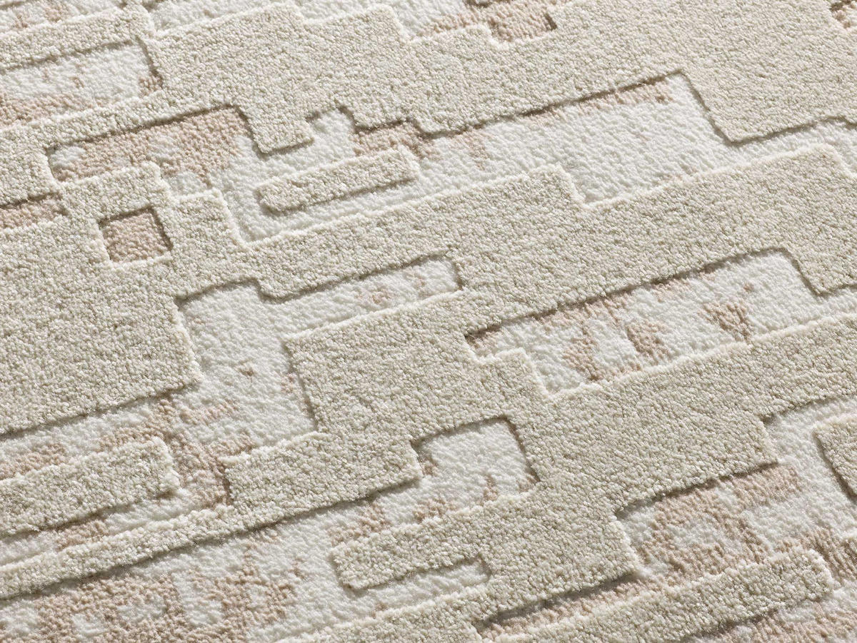 WEBTEPPICH creme Baresa 160/230 cm - Beige/Creme, Naturmaterialien/Textil (160/230cm) - Atticgo