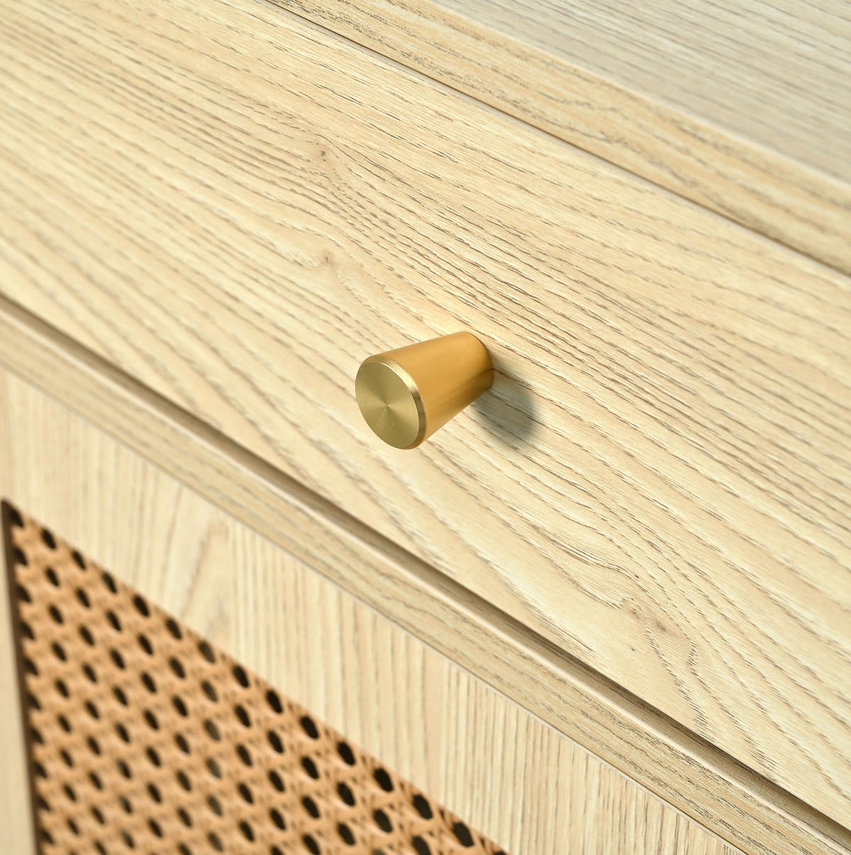SIDEBOARD aus MDF 120x40x78 cm Eiche mit 3 Schubladen und 3 Türen - Eichefarben, Holzwerkstoff (120/78/40cm) - IVMEU