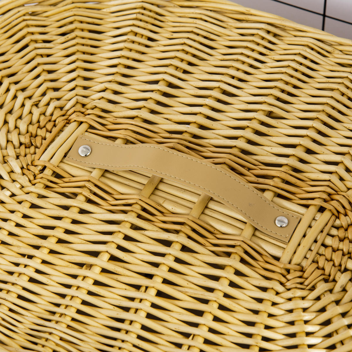 WÄSCHEKORB mit Deckel aus Weide 100L 51x38x57cm Natur Wäschebox für Schlafzimmer & Badezimmer - Zwetschgeholzfarben, Holz (38/57/51cm) - Ej. Life