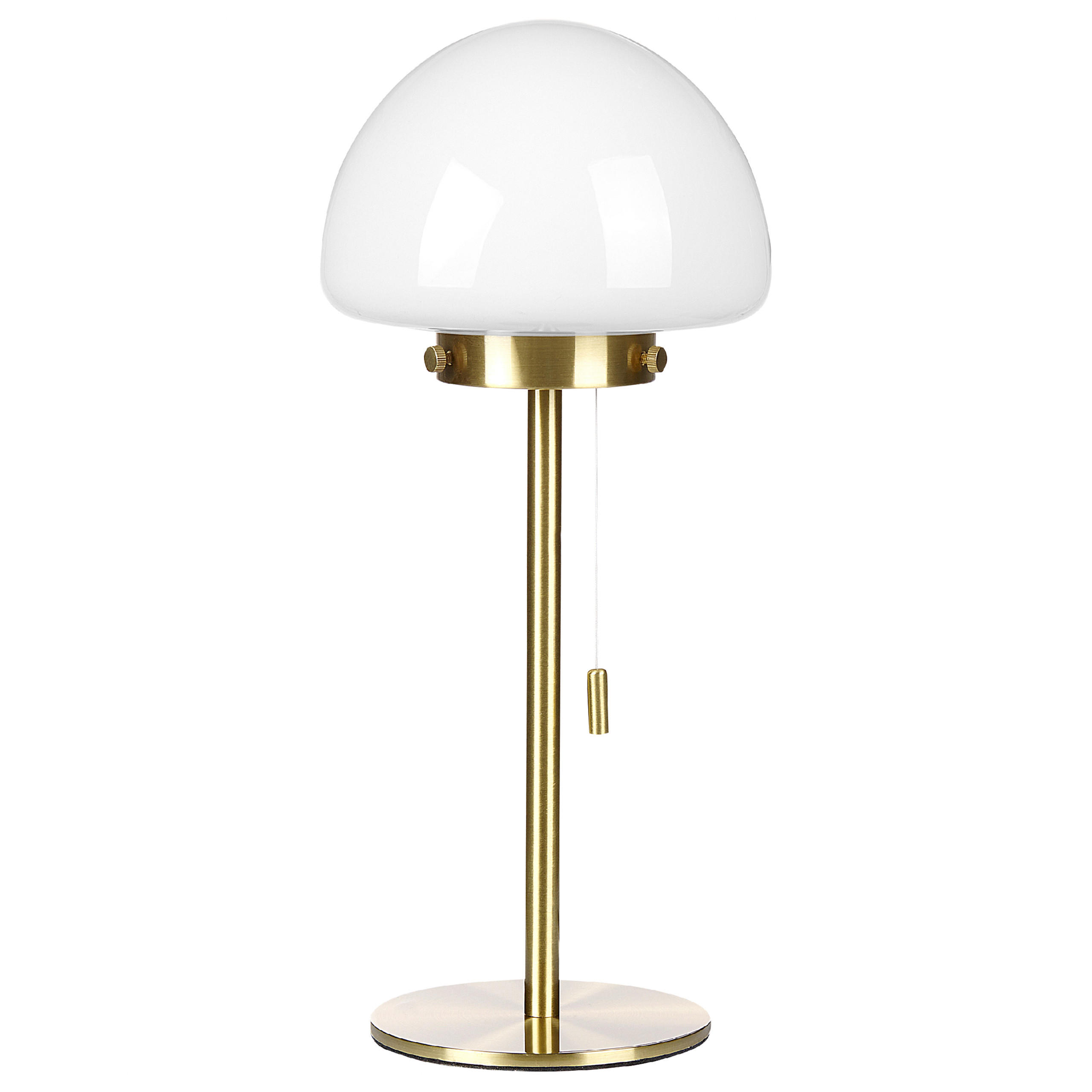 TISCHLAMPE Moruga 17/17/39 cm - Goldfarben, Glas (17/13/39cm) - Beliani