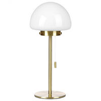 TISCHLAMPE Moruga 17/17/39 cm - Goldfarben, Glas (17/13/39cm) - Beliani