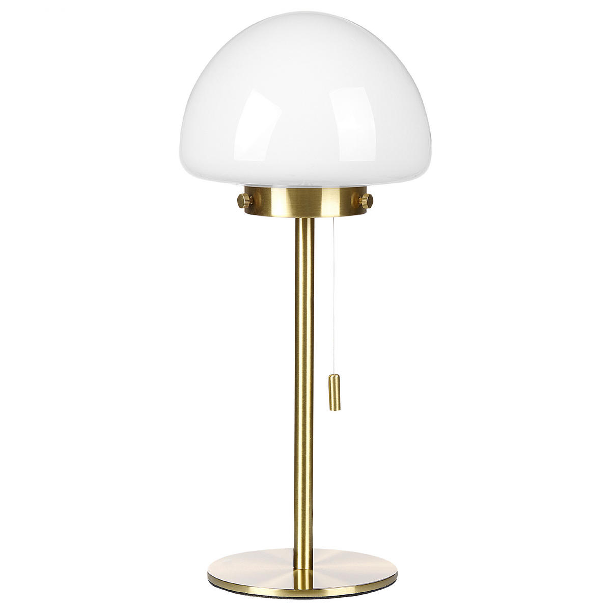 TISCHLAMPE Moruga 17/17/39 cm - Goldfarben, Glas (17/13/39cm) - Beliani
