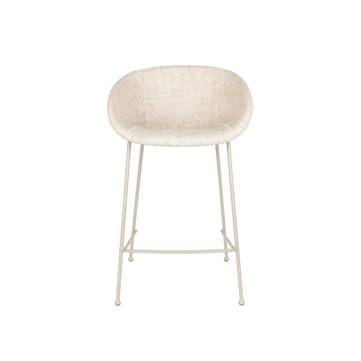 BARHOCKER Feston Rückenlehne 65 cm Beige - 2 er Set - Beige, Metall (54.5/88.5/53cm) - Zuiver