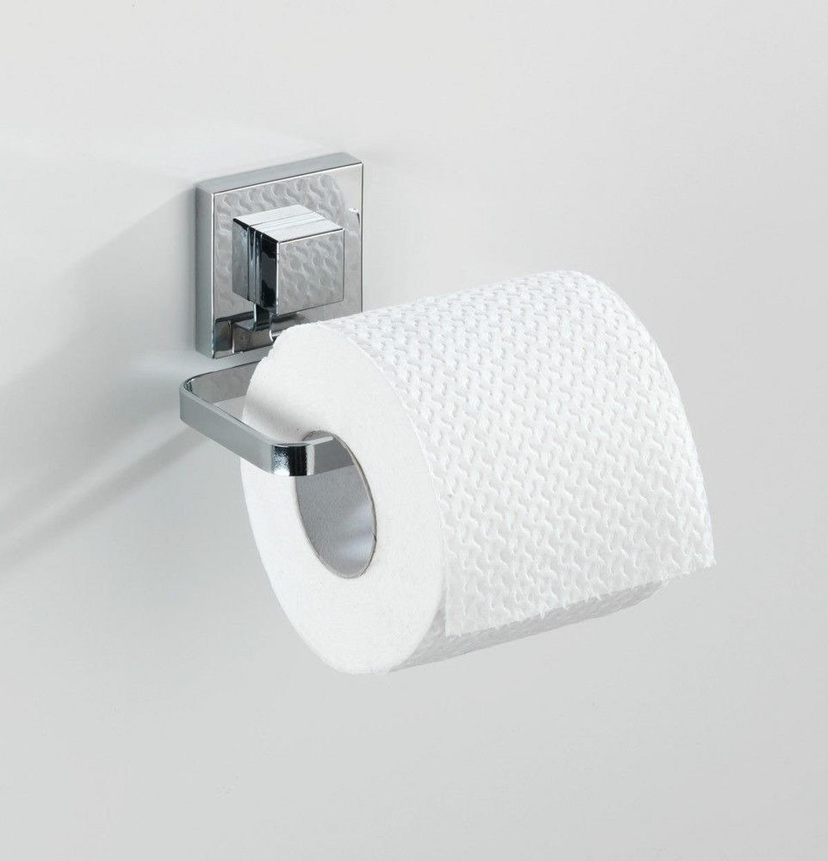 TOILETTENPAPIERHALTER Befestigen ohne bohren 11/14/6 cm - Silberfarben, Metall (14/6/11cm) - Wenko