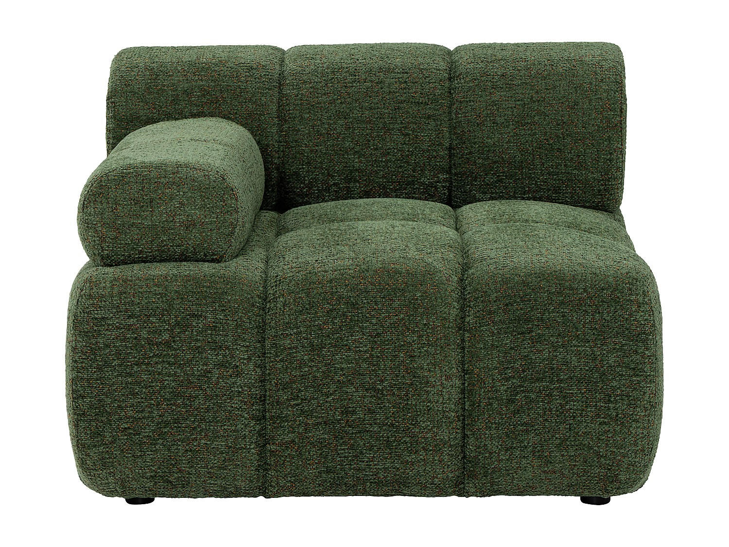 SESSEL mit gerader Rückenlehne - 1 Person - stoff - grün Facivil - Grün, Textil (94/70/94cm) - Vente-Unique