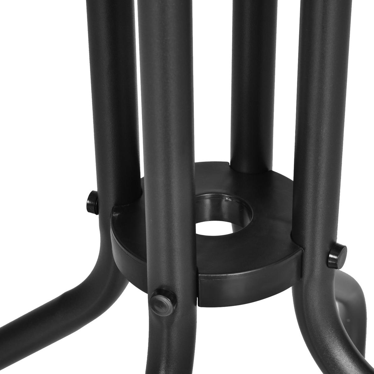 GARTENTISCH Rund Metall Schwarz - Schwarz, Metall (60/60/70cm) - ComfortXL