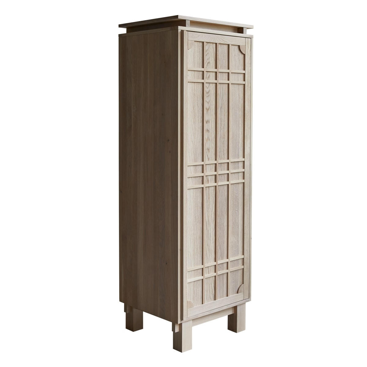 SCHRANK Bodi Natur aus Eiche - Naturfarben, Holz (62/190/50cm) - Tikamoon