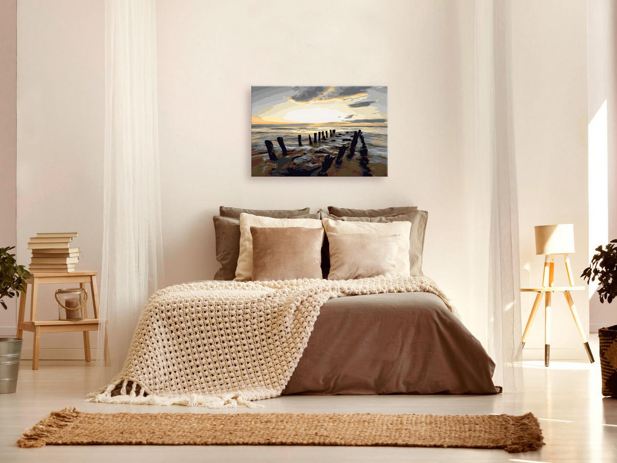 MALEN NACH ZAHLEN 50/40 cm - Multicolor, Textil (1.4/40cm) - KUNSTLOFT