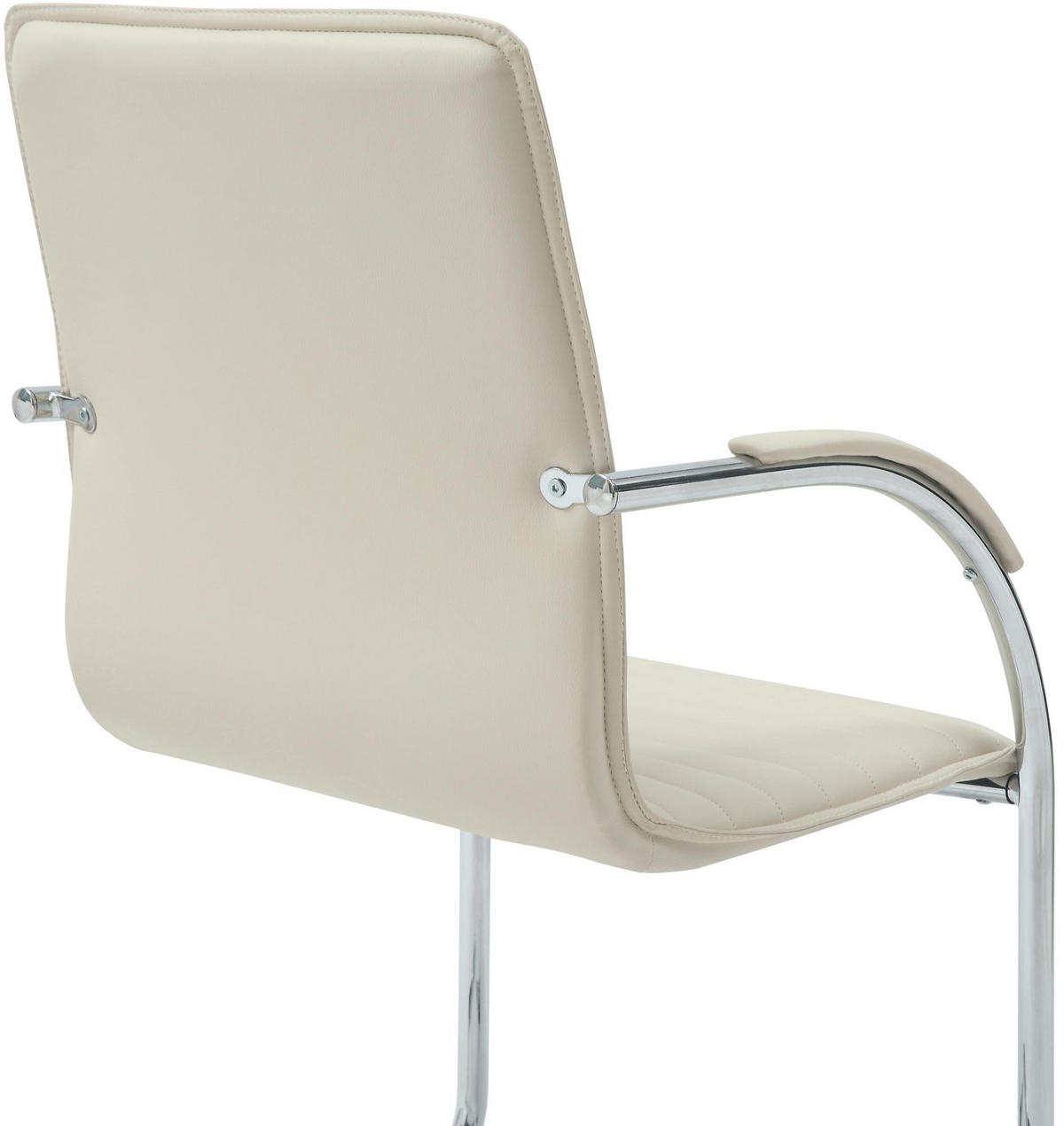 SCHWINGSTUHL 2er Set Lederlook Creme - Creme, Textil/Metall (56/95/60cm) - CLP