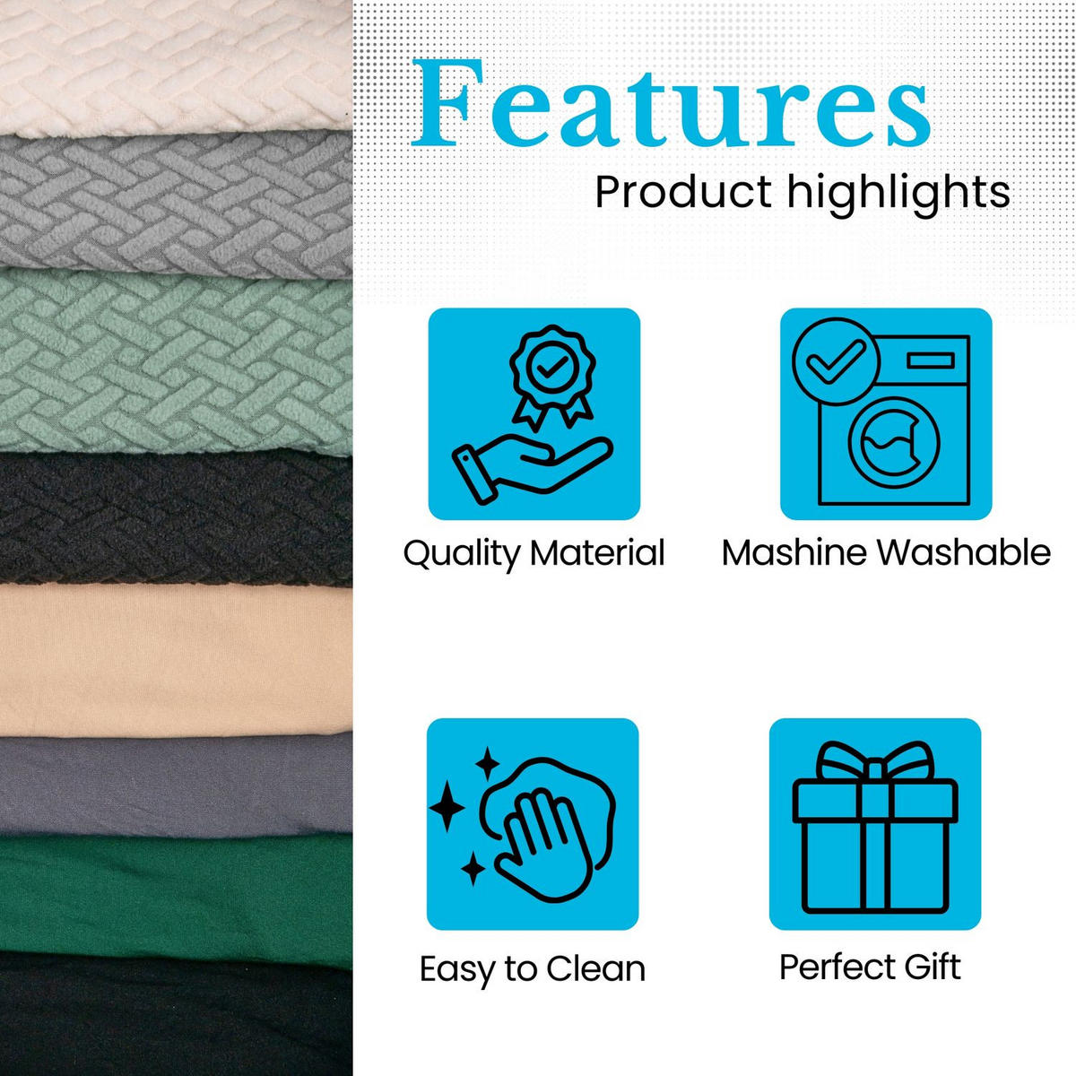 STUHLHUSSE (2-tlg. Set) - Grün, Kunststoff (1/38cm)