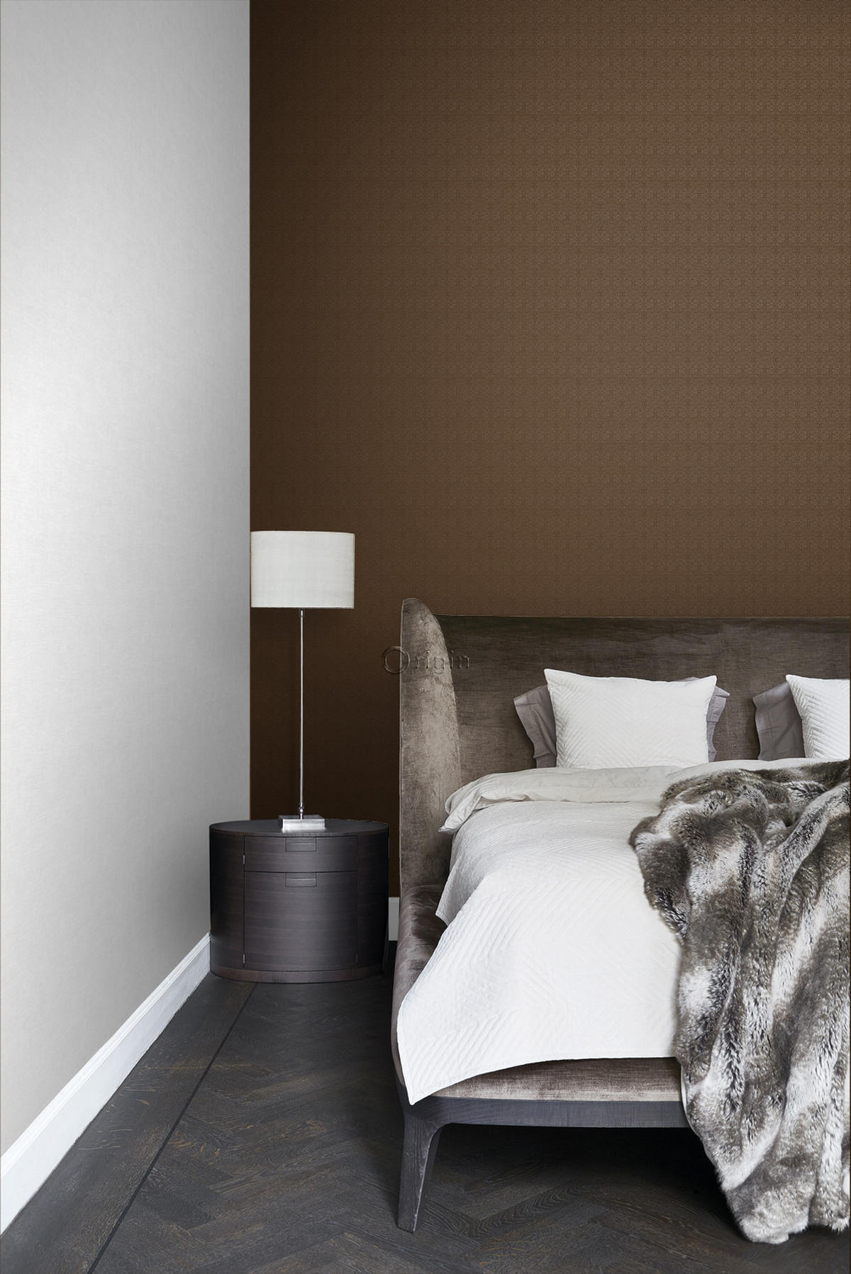 TAPETE kleine Ornamente 53 cm x 10.05 m - Goldfarben, Papier (53/1000cm) - Origin Wallcoverings