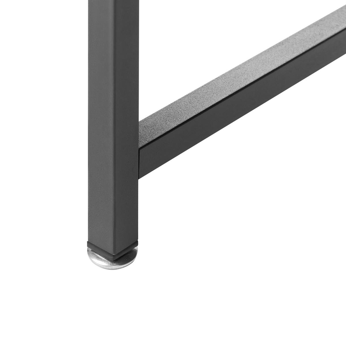 PSACÍ STŮL Černý 120/60 cm Andaste - černá, kompozitní dřevo (60/120/75cm) - Beliani