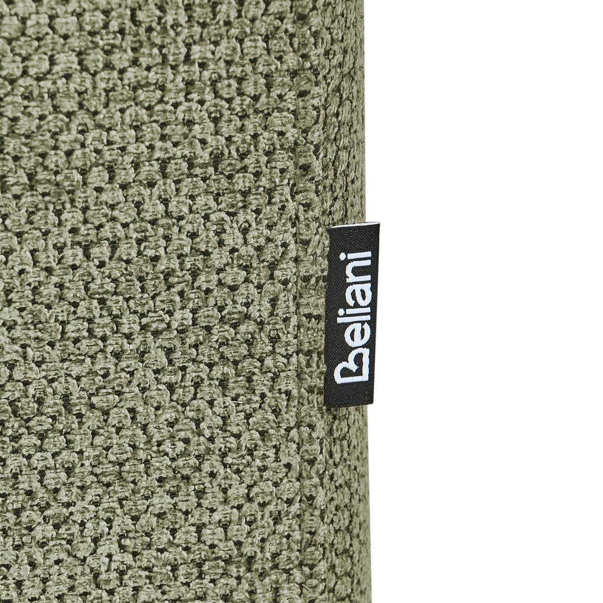 ČALOUNĚNÉ LEHÁTKO CHAISE LONGUE Umělý len Zelené Savasse - černá/zelená barva, textil (170/78/85cm) - Beliani
