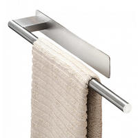 HANDTUCHSTANGE , Wandmontierter Handtuchhalter - Silberfarben, Metall (4/6/39cm) - BELZ