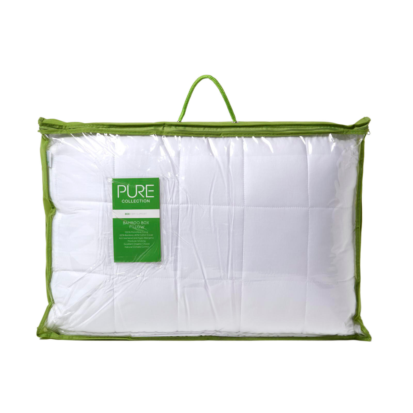KOPFKISSEN für Seitenschläfer, Bio-Bambus 42/64/20 cm - Weiß, Textil (42/64cm) - Homescapes