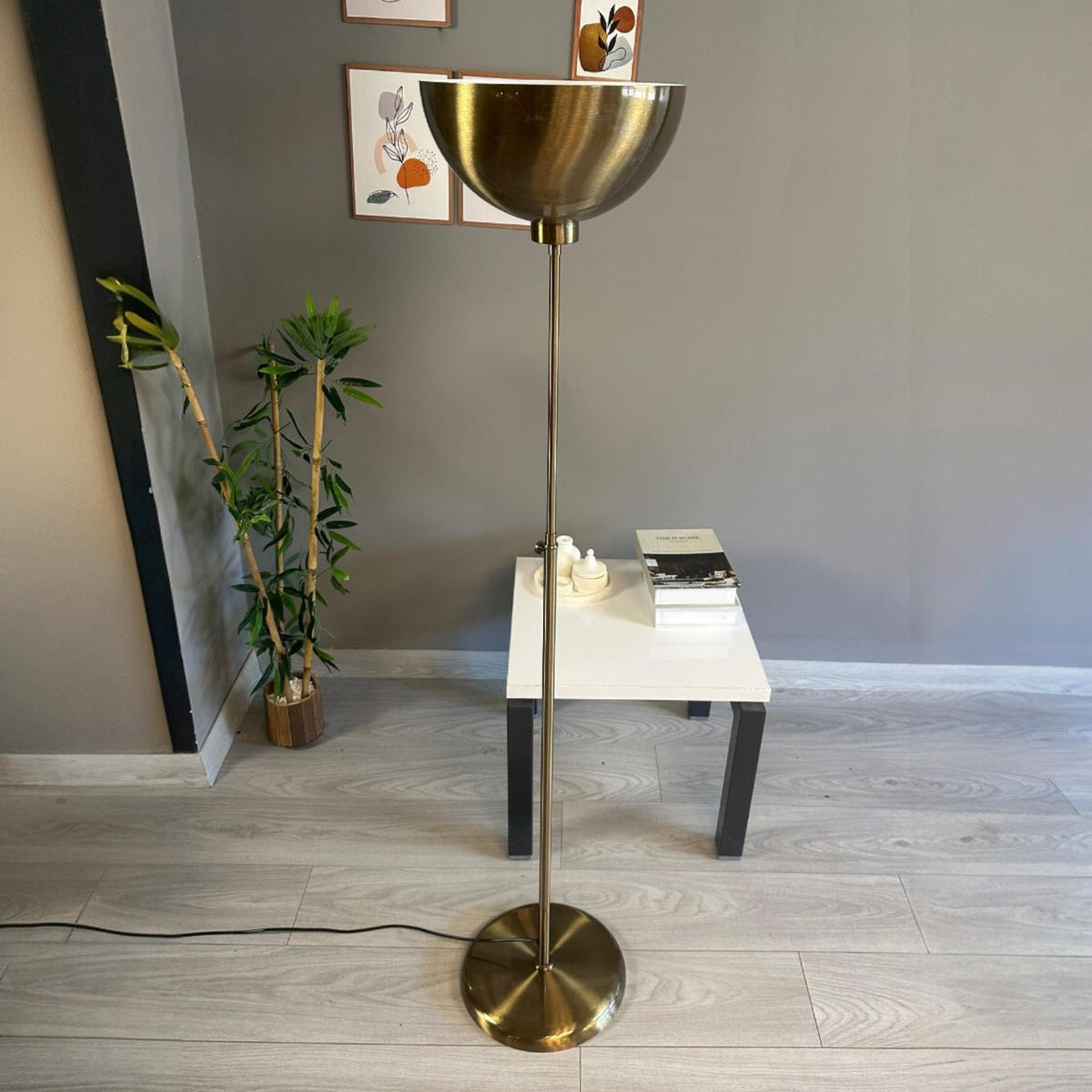STEHLAMPE Kelan 160 Cm - Messingfarben, Metall (30/30/160cm) - Bamyum