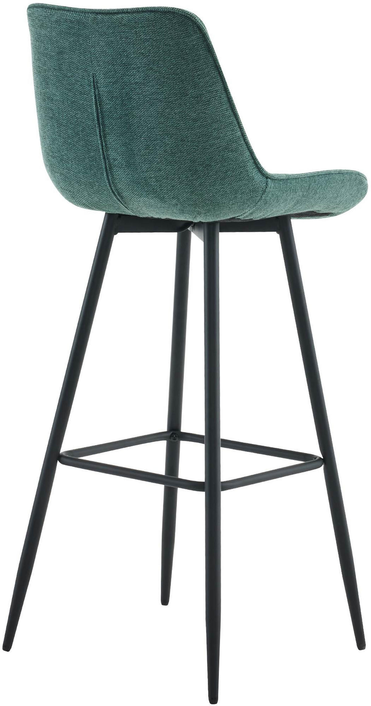 BARHOCKER SYDNEY Grün Stoff - Grün, Metall (47/106/52cm) - DELUKE