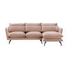 ECKSOFA Layla Rechts-Velluto 14 - Lila, Holz/Textil (278/160cm)