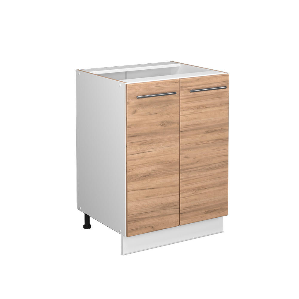 KÜCHENUNTERSCHRANK Fame-Line Goldkraft Eiche 60 cm ohne AP - Honigeiche/Eiche Wotan, Holzwerkstoff (60/82/51.6cm) - Vicco
