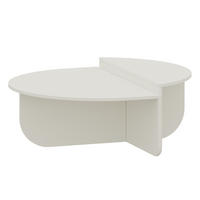COUCHTISCH Tondesdaslo 90/90/35 cm - Weiß, Holzwerkstoff (90/90/35cm) - [en.casa]