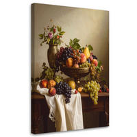 LEINWANDBILD Essen & Trinken 30x45cm - Multicolor, Textil (30/45cm) - Feeby