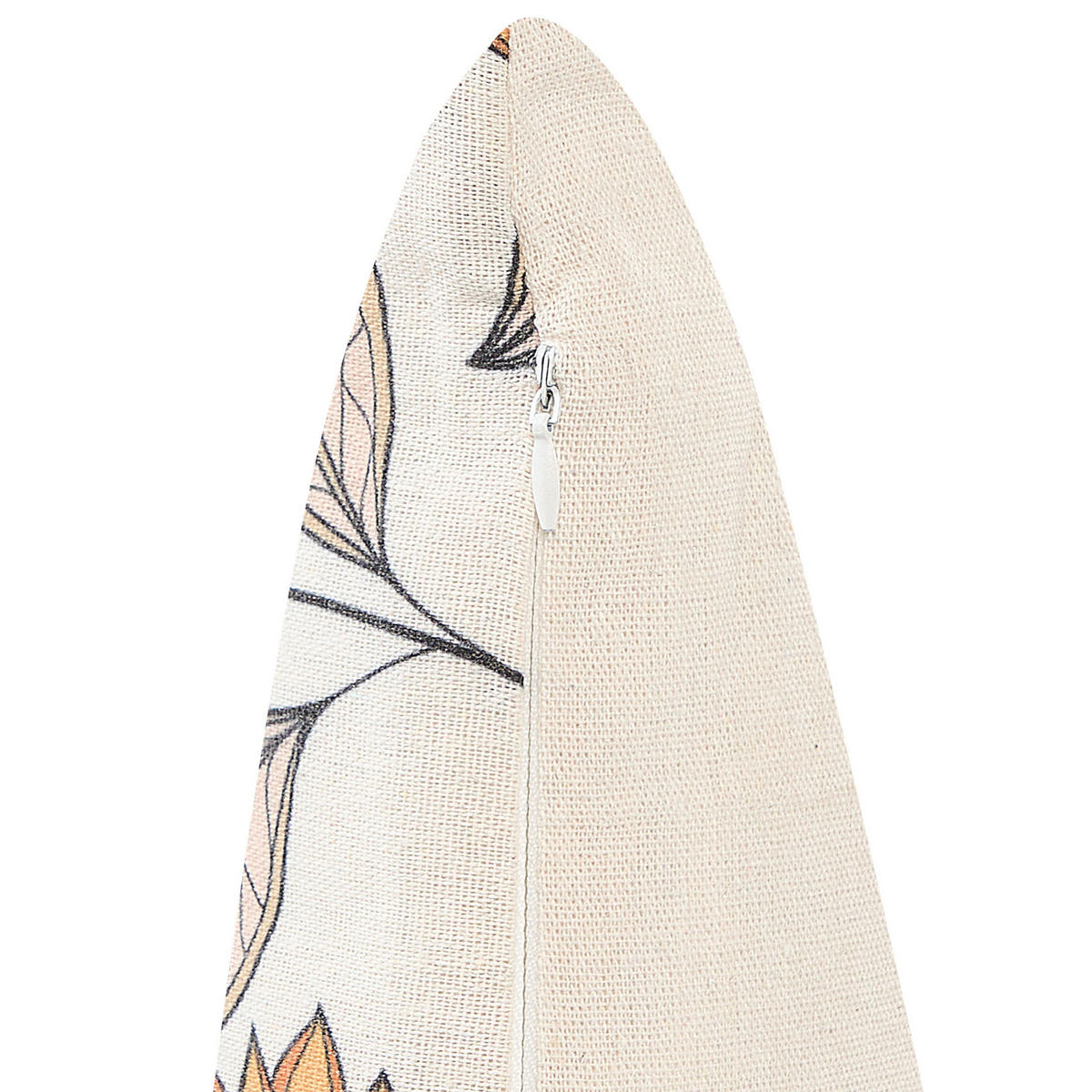 DEKOKISSEN 2er-Set Cremeweiß 45/45 cm Tuberose - Ecru, Textil (45/45cm) - Beliani