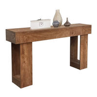 KONSOLENTISCH Holzoptik Natur 160×35 cm - Ahornfarben, Holzwerkstoff (35/160/76cm) - Quality Elegance