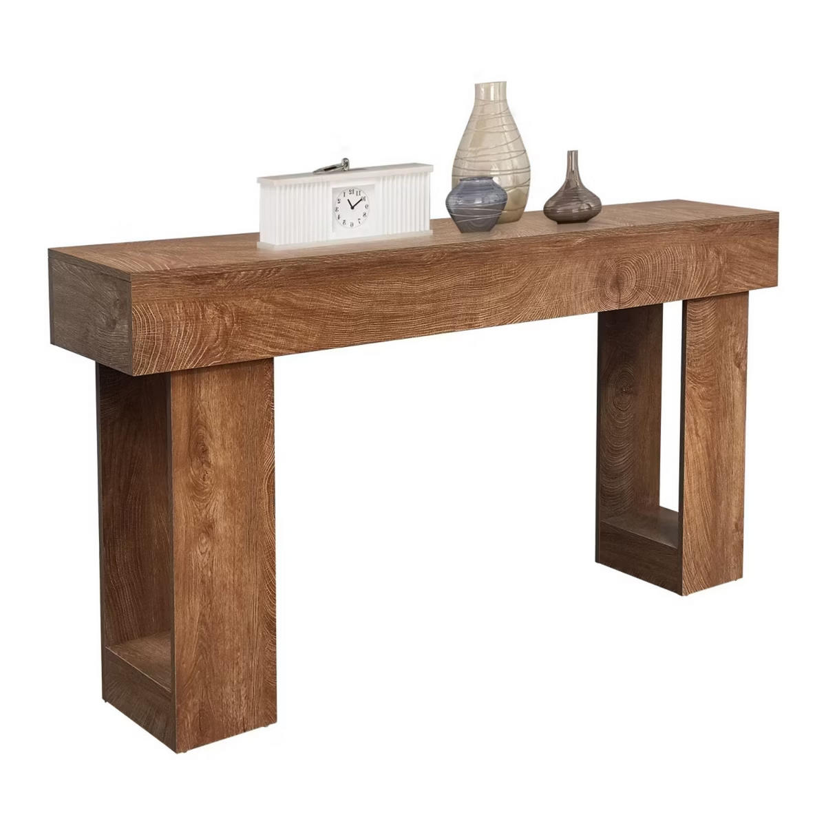 KONSOLENTISCH Holzoptik Natur 160×35 cm - Ahornfarben, Holzwerkstoff (35/160/76cm) - Quality Elegance