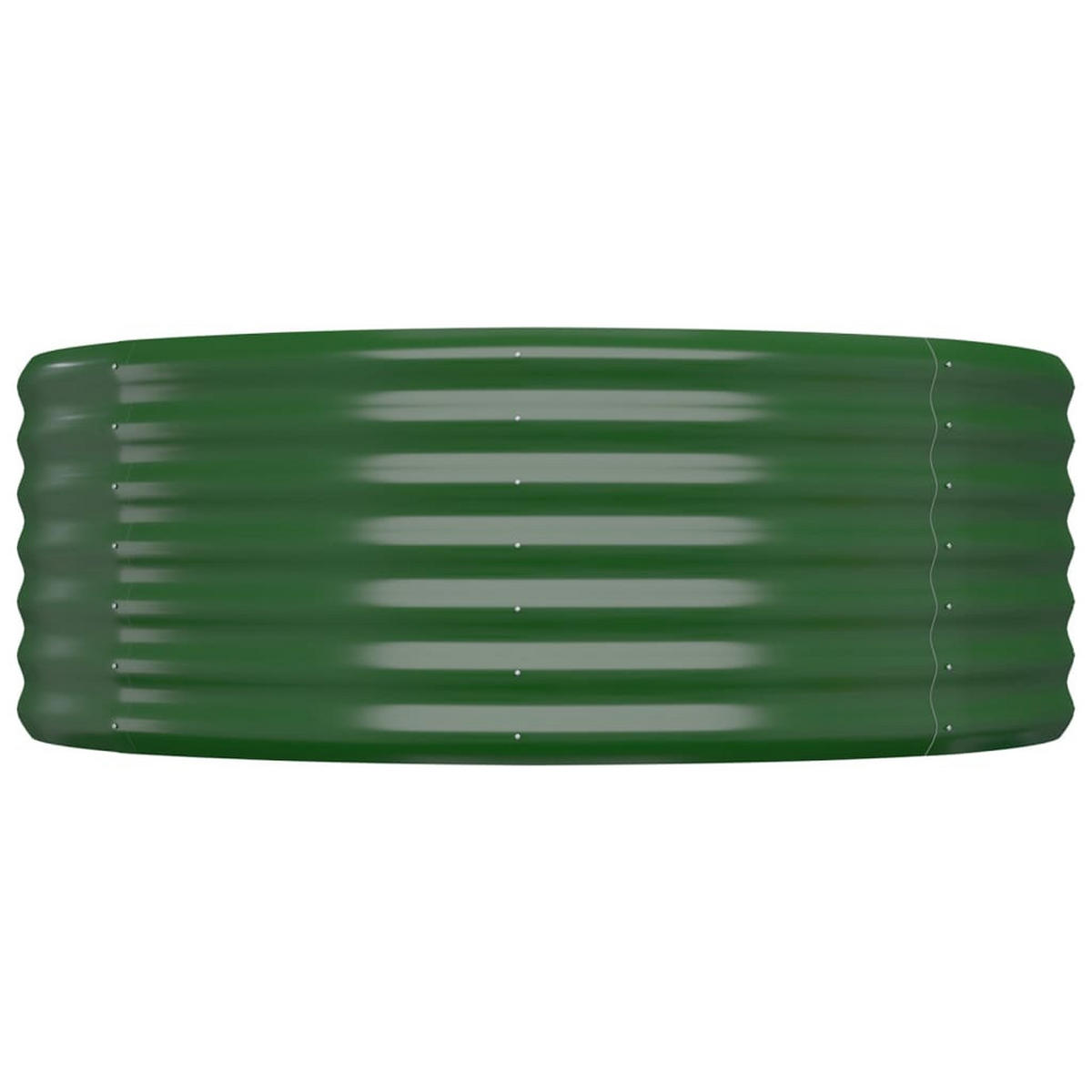 HOCHBEET Verzinkter Stahl 100x100x36 cm Grün - Grün, Metall (100/36/100cm) - furnicato