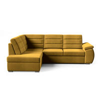 ECKSCHLAFSOFA - Ecksofa Gardenia - Gelb - Links - Gelb, Holzwerkstoff (264/190cm) - Möblo